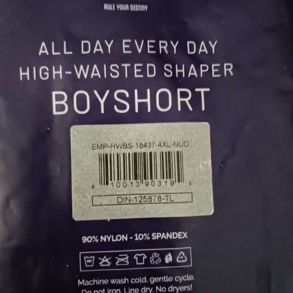 NEW Empetua Shapermint All Day Every Day High-Waisted Shaper Boyshort 4XL Nude - Picture 9 of 10